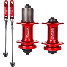 Lovoski Mtb Disk Fren Hub Set Hızlı Yayın 32 Delik Kırmızı Set (Yurt Dışından)