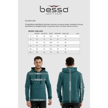 Bessa Kapüşonlu Sweatshirt Kanguru Cepli Yesil