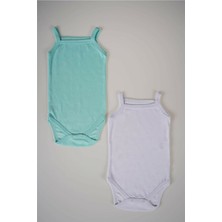 Miniko Kids Yeni Sezon Ip Askılı Jakarlı Klimalı 2li Çıtçıtlı Badi Zıbın