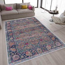 Rovigo Home Dijital Baskı Yıkanabilir Kaymaz Taban Salon Halısı RVG1579-HT758