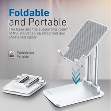 Promate Padview Beyaz - Tablet iPad Standı Ayarlanabilir Çok Açılı Şık Dizayn Ayarlanır