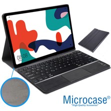 Microcase Huawei Matepad 10.4 Inch BAH3-W09 Bluetooth Touchpad Klavye + Standlı Kılıf - Bkk5