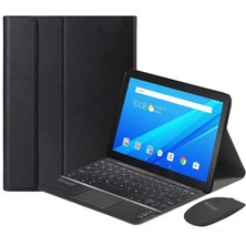 Microcase Lenovo Tab 4 10 Plus Bluetooth Touchpad Klavye + Bluetooth Mouse + Standlı Kılıf - Bkk7