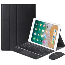 Microcase iPad 6.nesil 9.7 Inch 2018 Bluetooth Touchpad Klavye + Bluetooth Mouse + Standlı Kılıf - Bkk7