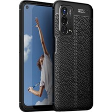 Microcase Oneplus Nord N200 5g Leather Tpu Silikon Kılıf - Siyah