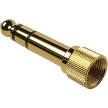 Mykablo Stereo Çevirici - Sennheiser Kulaklık - 6.3 mm Erkek - 3.5 mm Dişi - Gold - Vidalı