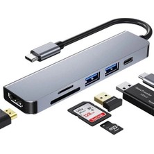 Daytona HC13C Type-C=>usb3.0 Adaptör.hdmı+Kart Oku