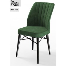 Canisa Concept Canisa Flex Serisi Gürgen Ayaklı   Sandalye , 4 Adet , Ayaklar Siyah