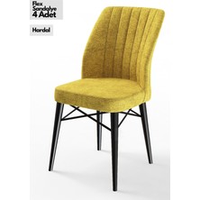 Canisa Concept Canisa Flex Serisi Gürgen Ayaklı   Sandalye , 4 Adet , Ayaklar Siyah