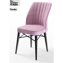 Canisa Concept Canisa Flex Serisi Gürgen Ayaklı   Sandalye , 4 Adet , Ayaklar Siyah