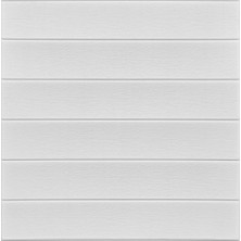 Renkli Duvarlar NW43 Beyaz Ahşap Arkası Yapışkanlı Esnek Silinebilir Duvar Paneli