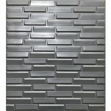 Renkli Duvarlar NW65 Gri Opak Arkası Yapışkanlı Esnek Silinebilir Salon Oturma Odası Duvar Paneli Duvar Kağıdı