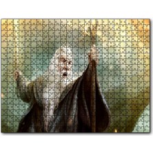 Caka Tablo Cakapuzzle Ak Sakallı Gandalf Kılıcı ve Asası 255 Parça Puzzle Yapboz Mdf (Ahşap)