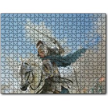 Caka Tablo Cakapuzzle Savaş Şovalye At Görseli 500 Parça Puzzle Yapboz Mdf (Ahşap)