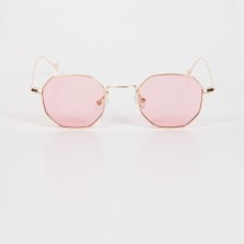 herkesetoptantic Altıgen Unisex Güneş Gözlüğü (Pembe)