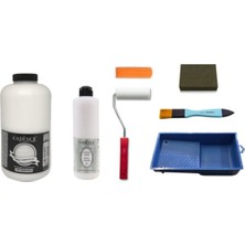 Cadence 2 Litre Eskimiş Beyaz 500 ml Mat Vernik Set