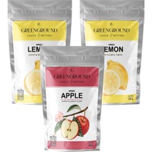 Green Ground Kurutulmuş Limon 120   gr Kabuklu Halka Dilim Fuji Elma 150   gr Limon 120   gr