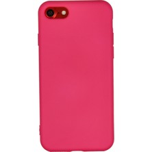 Bilişim Aksesuar iPhone 8 Kamera Korumalı Silikon Lansman Kılıf Toz Pembe