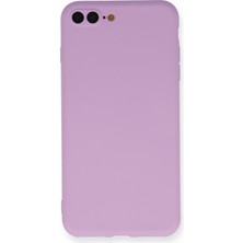 Bilişim Aksesuar iPhone 8 Plus Kamera Korumalı Silikon Lansman Kılıf Lila