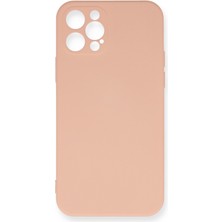 Casetify iPhone 12 Pro Max Kamera Korumalı Silikon Lansman Kılıf Toz Pembe