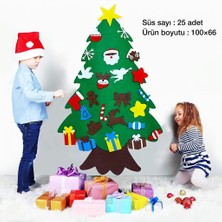 Mofy Baby 25 Parça Cırtlı Sök Tak Askı Ipli Noel Yılbaşı Ağacı Oyunu 1 Metre