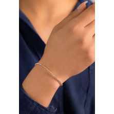 Yavuz Kuyumculuk 14 Ayar Altın Üç Renk Dorika Bileklik