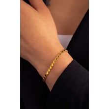 Yavuz Kuyumculuk 14 Ayar Altın Pullu Halep Bileklik