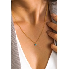 Yavuz Kuyumculuk 14 Ayar Altın Halat Burgu Zincir Nazar Boncuklu