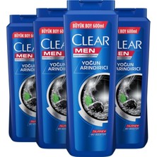 Clear Men Yoğun Arındırıcı Şampuan Kömür 600 ml X4 Adet