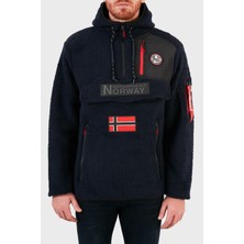 Norway Geographical Kapüşonlu Yarım Fermuarlı Outdoor Polar Erkek Polar Terıfıque