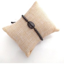 Hd Marketim Swarovski Taşlı Bileklik Ayarlanabilir Kadın Siyah 9566