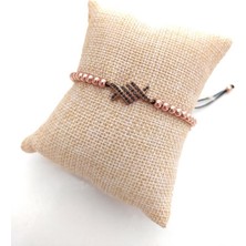 Hd Marketim Swarovski Taşlı Bileklik Ayarlanabilir Kadın Rose Gold 9569