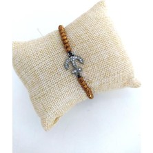 Hd Marketim Çapa Figürlü Sıralı Boncuk Ip Bileklik Ayarlanabilir Uğur 9592