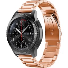 Bipower Samsung Watch 22MM Krd5 Klasik Metal Kordon Rose Gold