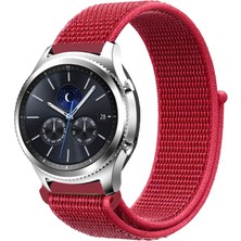 Bipower Samsung Watch 22MM Krd3 Hasır Kordon Kırmızı