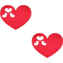 Lora Davet Keçe Yılbaşı Süsleri Bardak Altlığı - Kırmızı 16096