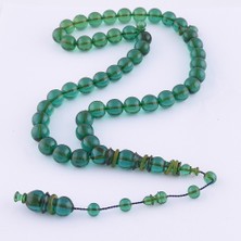 Nusnus Küre Kesim Sıkma Kehribar Tesbih Sistemli Püsküllü TBU48