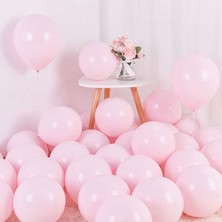 Trend Hediye Sepeti Pembe Pastel Makaron Balon 12 Inch 10 Adet