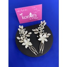 Kontes Gelin Gümüş Rengi Saç Aksesuarı
