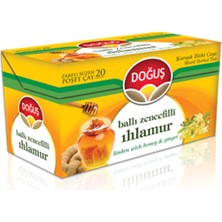 Doğuş Bitki Çayı 20'li Ihlamur Ballı Zencefilli Doğal ve Katkısız Ferahlatıcı Lezzet