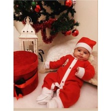 Denito Christmas Yılbaşı Noel Baba Bebek Kostüm Tulum