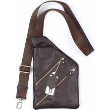 Aka Deri Kahverengi Omuzdan Askılı Deri Çanta 119