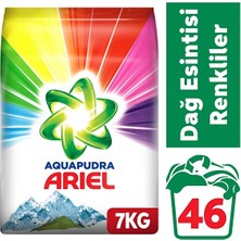 Ariel Aqua+Pudra Dağ Esintisi Renklilere Özel Toz Çamaşır Deterjanı 7 kg