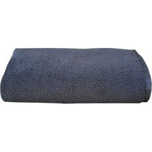 Elmira Textile 12LI Paket Boya Tutmayan Mikrofiber El Yüz Spor Kuaför Havlusu 50 x 90 cm  Gri