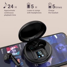Good Shop Cuffie Tws Cuffie Senza Fili Auricolare Bluetooth Con Display Digitale A LED Auricolari Sportivi Stereo Içın Oppo Huawei IPhone Xiaomi (Yurt Dışından)