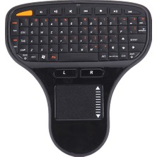 Sunsky N5903 2.4ghz Mini Kablosuz Klavye Touchpad ve USB Mini Alıcı (Siyah) (Yurt Dışından)