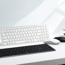 Rapoo 9300T 2.4g Kablosuz Klavye ve Fare Seti (Beyaz) (Yurt Dışından)