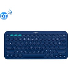 Logitech K380 Taşınabilir Çok Aygıt Kablosuz Bluetooth Klavye (Mavi) (Yurt Dışından)