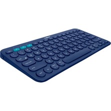 Logitech K380 Taşınabilir Çok Aygıt Kablosuz Bluetooth Klavye (Mavi) (Yurt Dışından)