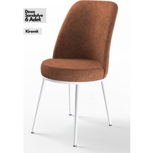 Canisa Concept Canisa Dexa Serisi 1.sınıf Yemek ve Mutfak Sandalyesi 6 Adet Ayaklar Beyaz